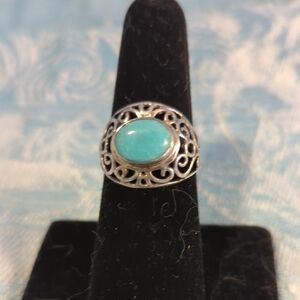 SS Turquoise Ring